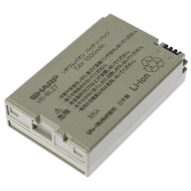 [VR-BLZ7]SHARP シャープ 液晶デジタルビューカム ビデオカメラ VL-Zシリーズ VL-Z5、VL-Z7、VL-Z300、VL-Z500、VL-Z800、VL-Z900 他 バッテリーセル交換