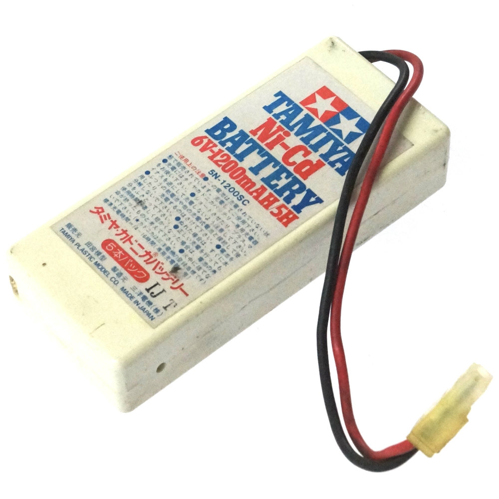 [5N-1200SC TAMIYA Ni-Cd BATTERY 6V]TAMIYA タミヤ カドニカバッテリー6V-1200mAh バッテリーセル交換