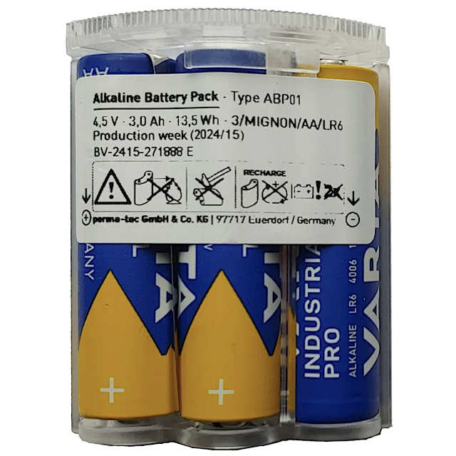 [Type ABP01]Perma 101351 アルカリ電池パック STAR Vario 4.5V 3.0Ah バッテリーセル交換