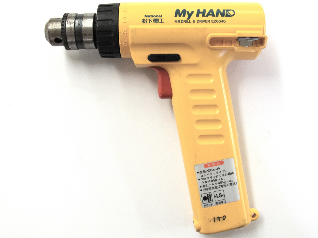 [EZ6040]National パナソニック電工 Panasonic 充電ドリルドライバーMy HANDバッテリーセル交換