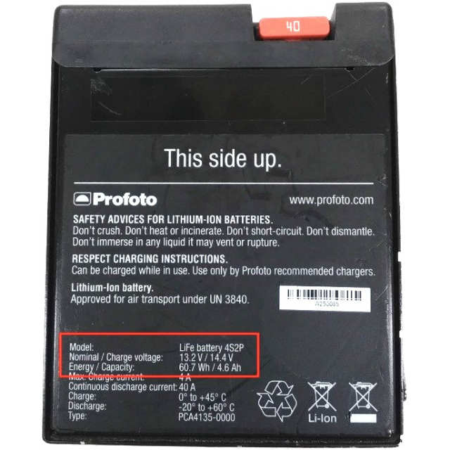 [LiFe battery 4S2P PCA4135-0000]Profoto acuteb カメラ用 ストロボ 他 バッテリーセル交換