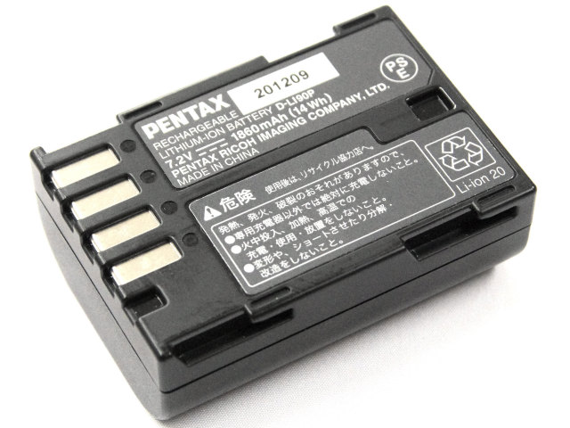 [D-LI90P]PENTAX ペンタックス 645D、PENTAX K-3、PENTAX K-5、PENTAX K-5II、PENTAX K-7 バッテリーセル交換