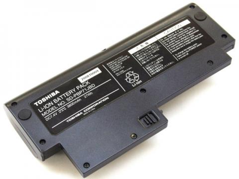 [SD-PBP71JBD]東芝 TOSHIBA ポータブルDVDプレーヤー ポータロウ SD-P71DT他バッテリーセル交換