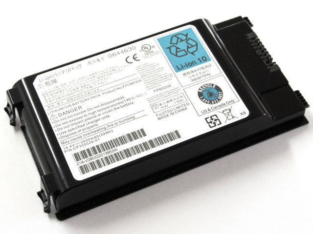 [FM-65、0644630、P/N:CP355526-01、FPB0208]富士通 Fujitsu BIBLO NF/D50、NF/D50N他バッテリーセル交換