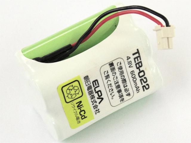 [エルパ ELPA TEB-022]Panasonic パナソニック コードレステレホン 電話機子機他バッテリーセル交換
