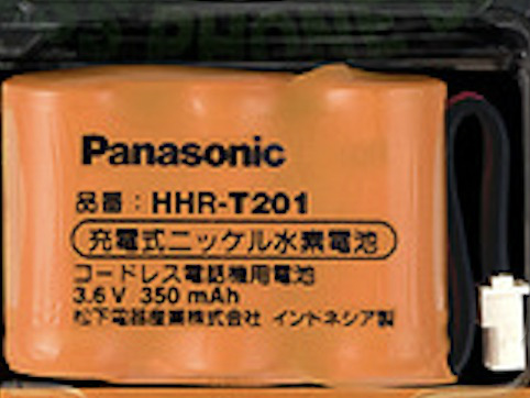 [HHR-T201]Panasonic パナソニック コードレス電話器バッテリーセル交換