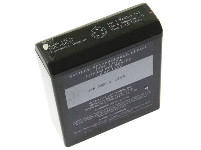 [LWC-L UBBL01]Ultralife UBBL01 Type LWC-L 8.0AH ポータブル温湿度計 他 バッテリーセル交換
