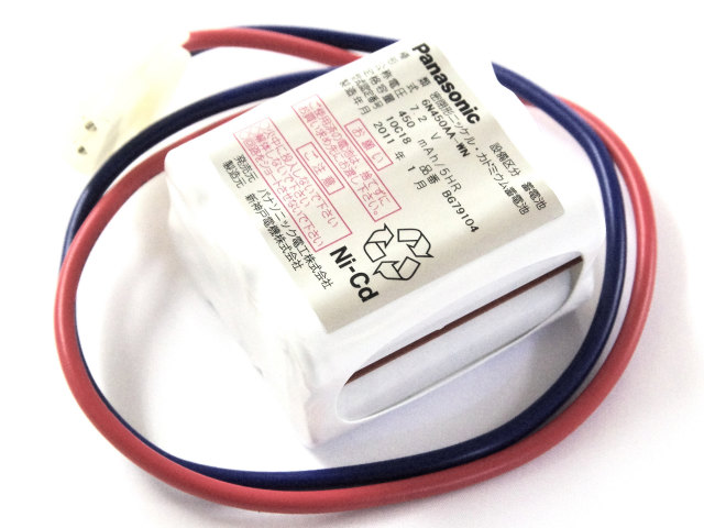 [6N450AA-WN BG79104 10C18]Panasonic パナソニック ナショナル 非常灯電池 産業用照明 誘導非常灯 住設警報機器 バッテリーセル交換