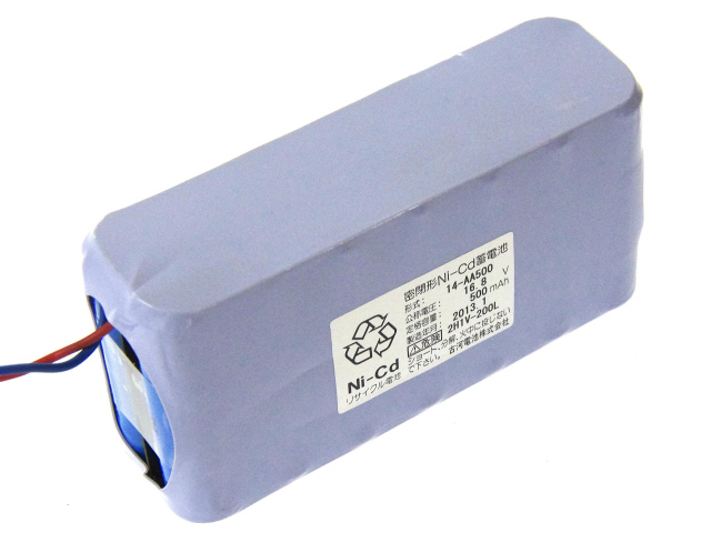 [古河電池 14-AA500 2列]ニッタン 火災通報装置 他 バッテリーセル交換