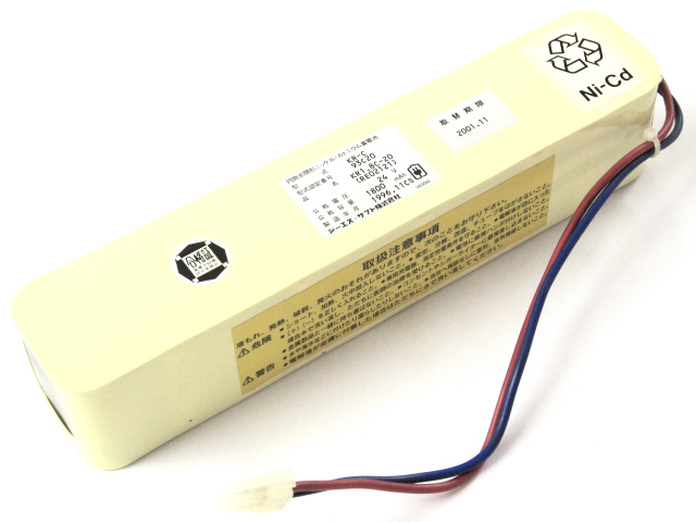 [KR1.8C-20W(6)(RE02121) KR-C 93C20]三洋GSソフトエナジー ジーエスサフト 自動火災報知機受信機用 バッテリーセル交換