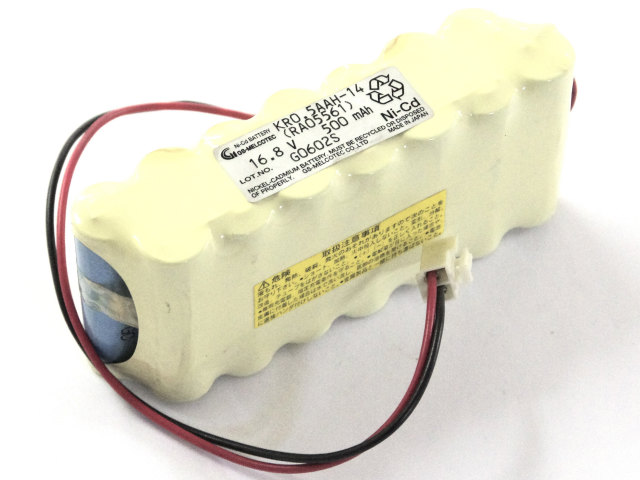 [KR0.5AAH-14 RA05561]YUASA GSユアサ ジーエスユアサ ジーエスメルコテック 非常灯電池 産業用照明 誘導非常灯 住設警報機器 バッテリーセル交換