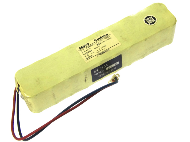 [20N-1800C KR-C NDC-2418]TOA SANYO サンヨー 三洋電機 自動火災報知機受信機 非常放送用 住設警報機器 バッテリーセル交換
