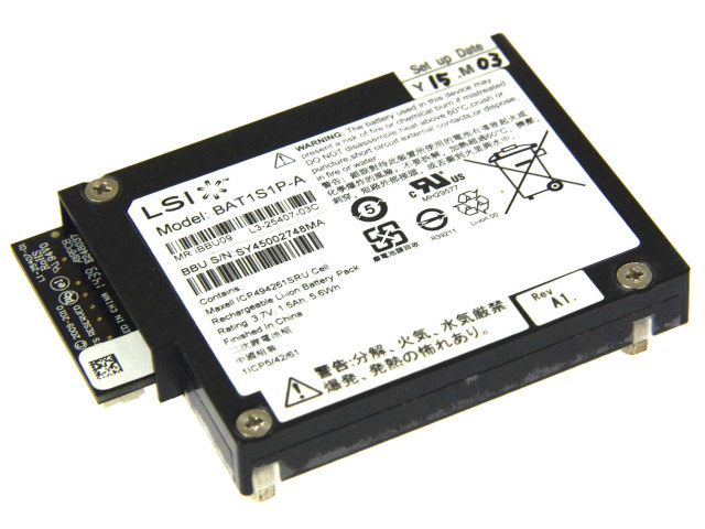[LSI Model:BAT1S1PA P/N:iBBU09 N8103-154]NEC RAIDコントローラ N8103-173 他 バッテリーセル交換