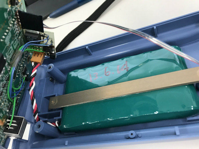 [6HR-AU]アンリツ ANRITSU ハンディタイプ プリンタ付 温度計 AP-310M 他 バッテリーセル交換