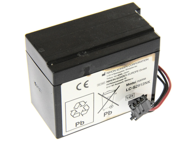[LC-S2912NK]日本光電 DCB-ENEL12、TEC-7500、TEC-7511、 TEC7431、TEC7511 他 バッテリーセル交換