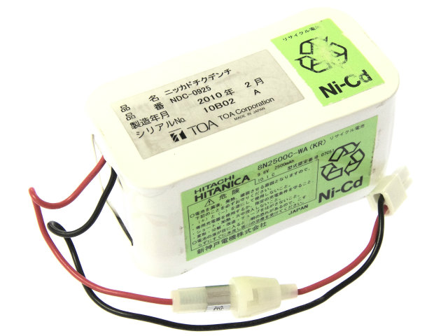 [HITANIKA 8N2500C-WA 8N-2500C-WA(KR) NDC-0925]TOA ポータブルアンプ 他 バッテリーセル交換