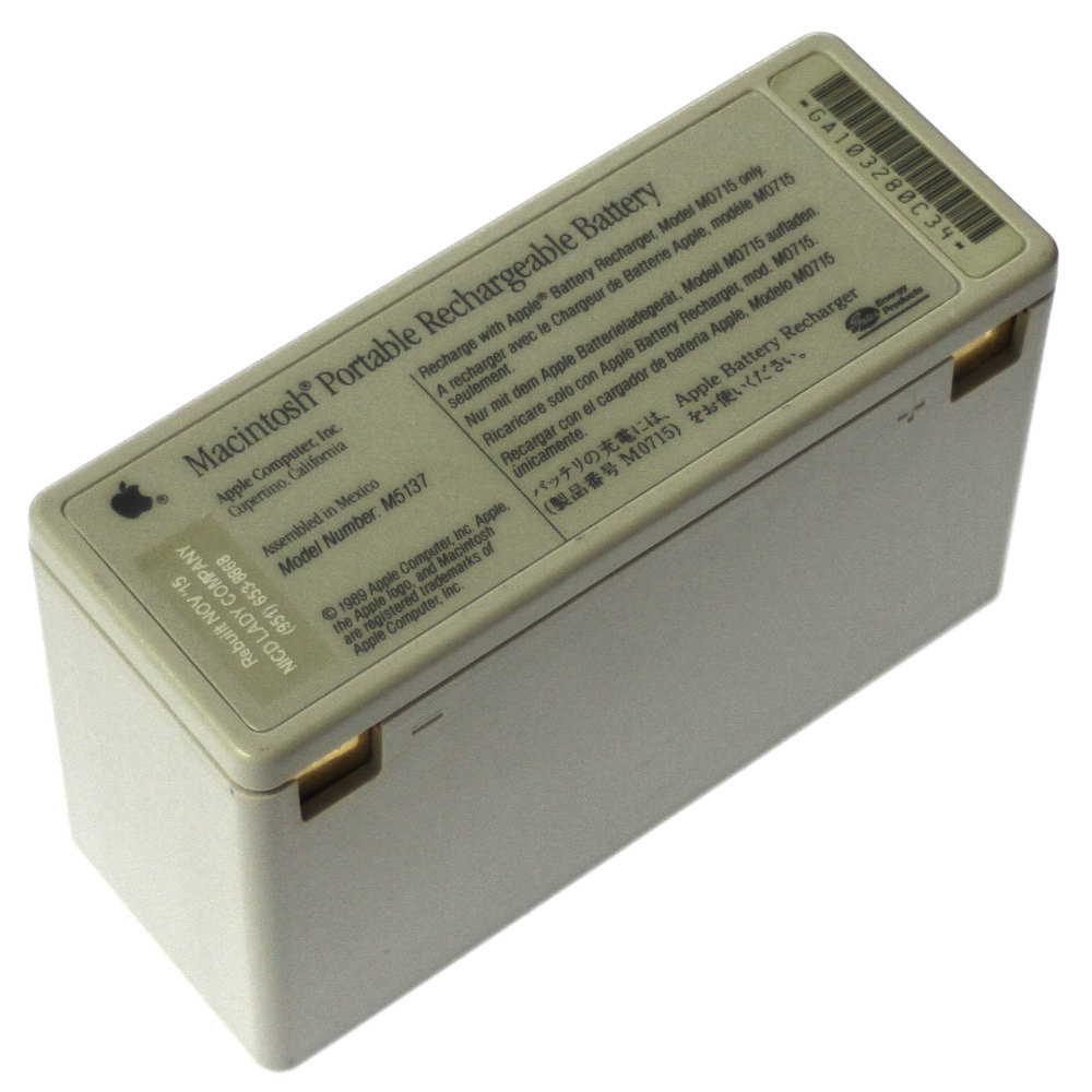 [Model Number: M5137]Apple アップル Macintosh Portable Rechargeable Battery 6V 5Ah バッテリーセル交換(保護回路内臓Li-ionセル化)