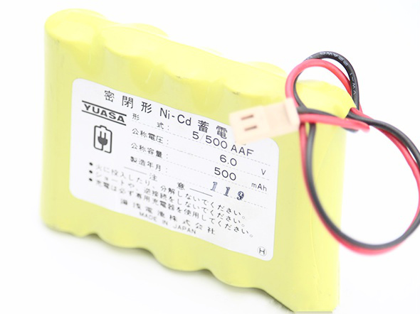 [5/500AAF]湯浅 YUASA 密閉形 Ni-Cd蓄電池 バッテリーセル交換