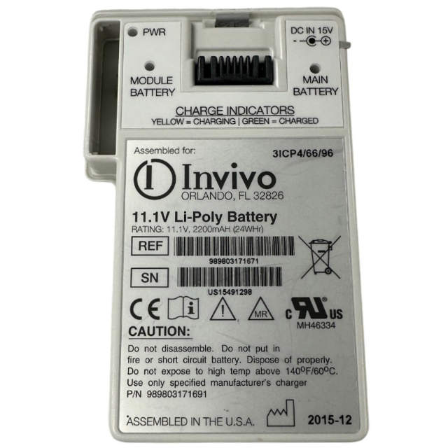 [989803171671]フィリップス Philips invivo ORLANDO FL32826 モニター機器 他 11.1V Li-Poly Battery バッテリーセル交換