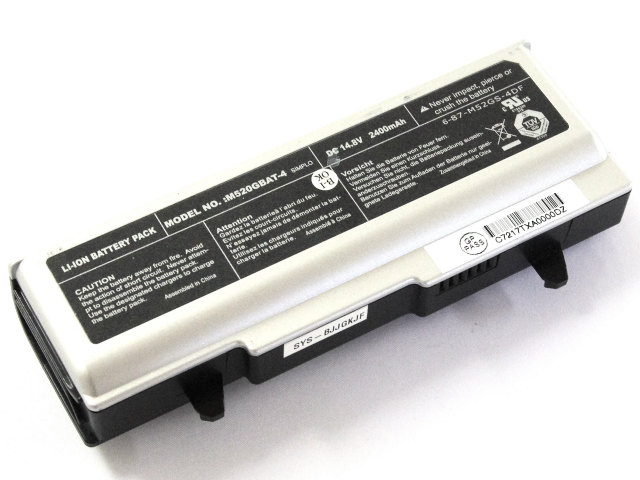 [M520GBAT-4、6-87-M52GS-4DF]CLEVO セルボ M520N、M521N 他 バッテリーセル交換