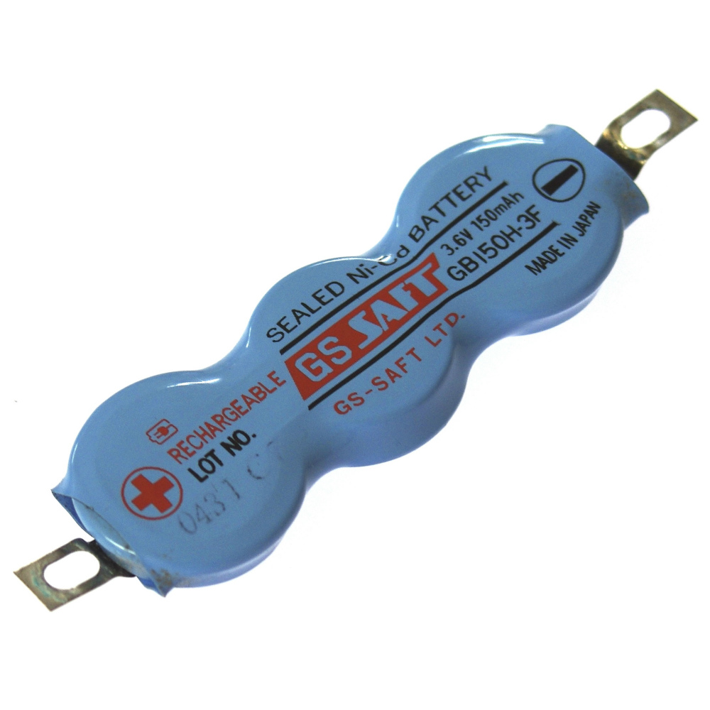 [GB150H-3F]GS Ni-Cd BATTERY 3.6V 150mAh バッテリーセル交換