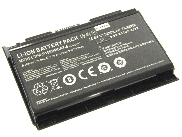[P150HMBAT-8、6-87-X510S-4J72]CLEVO セルボ P170 P170HM 他 バッテリーセル交換