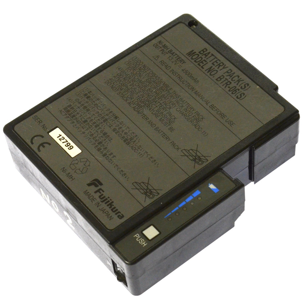 [MODEL NO. BTR-06(S)]フジクラ Fujikura 光ファイバー融着接続機 FSM-50R FSM-17R 他 バッテリーセル交換