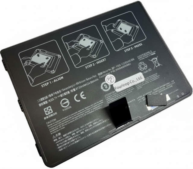 [Model No.:BP-TKS-12/3360、P/N:338040000082]GETAC ギャタック ノートパソコン タブレット、東芝テック タブレット型セルフオーダーシステム 他 バッテリーセル交換