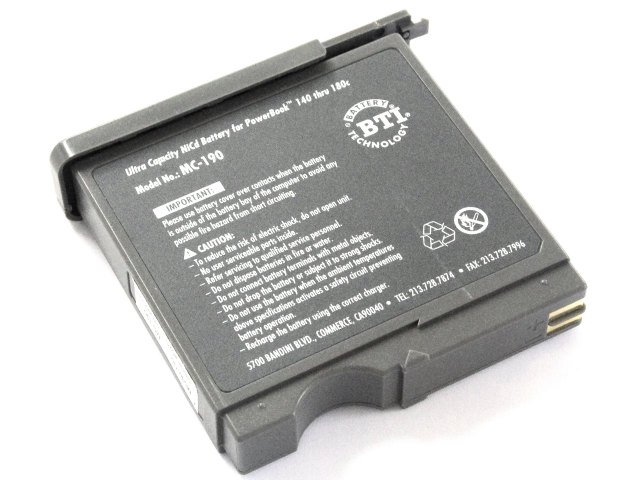 [BTI社 Model No.:MC-190]Apple アップル PowerBook 180 145B 165 165c 180c 他 バッテリーセル交換